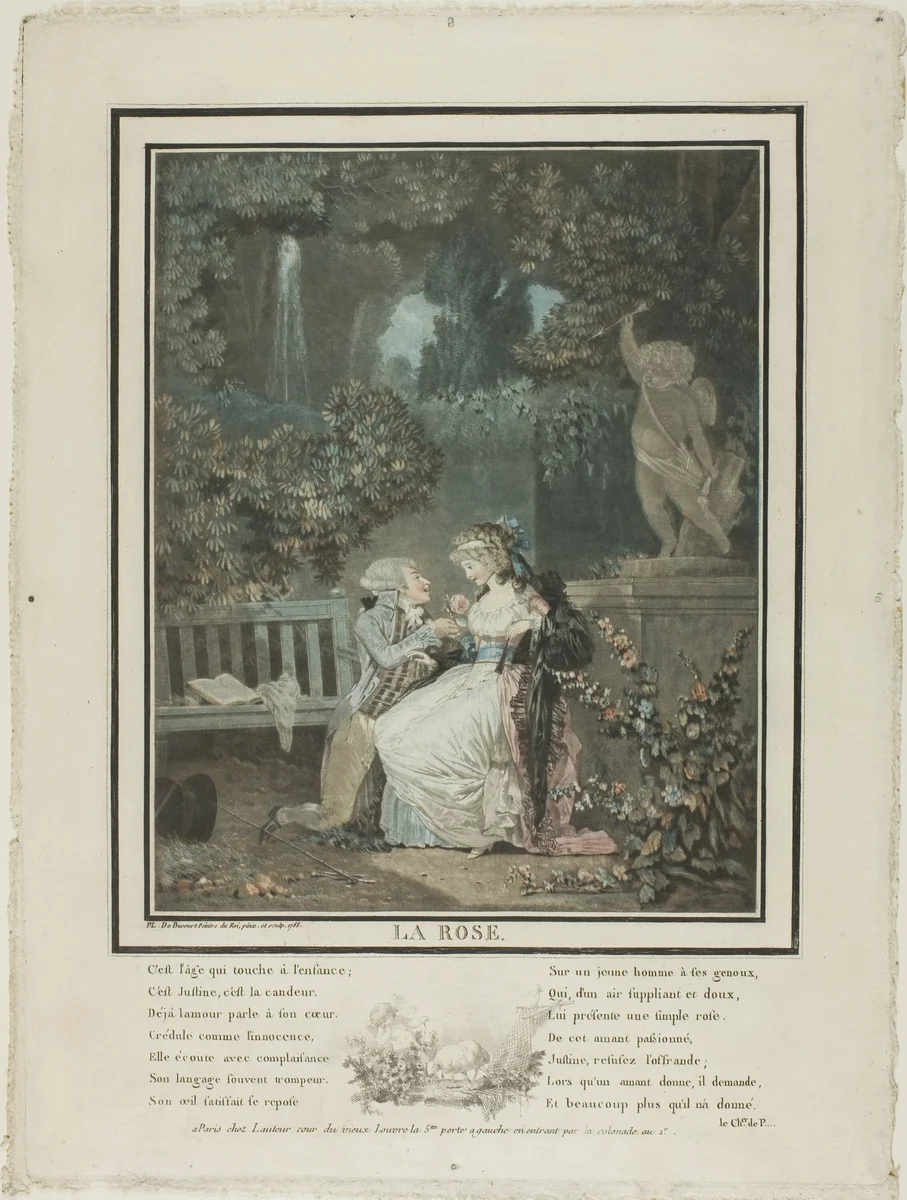 The Rose by Philibert Louis Debucourt, print, 1775-1832