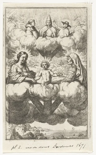 Anna te Drieën by Samuel van Hoogstraten, print, 1648-1671