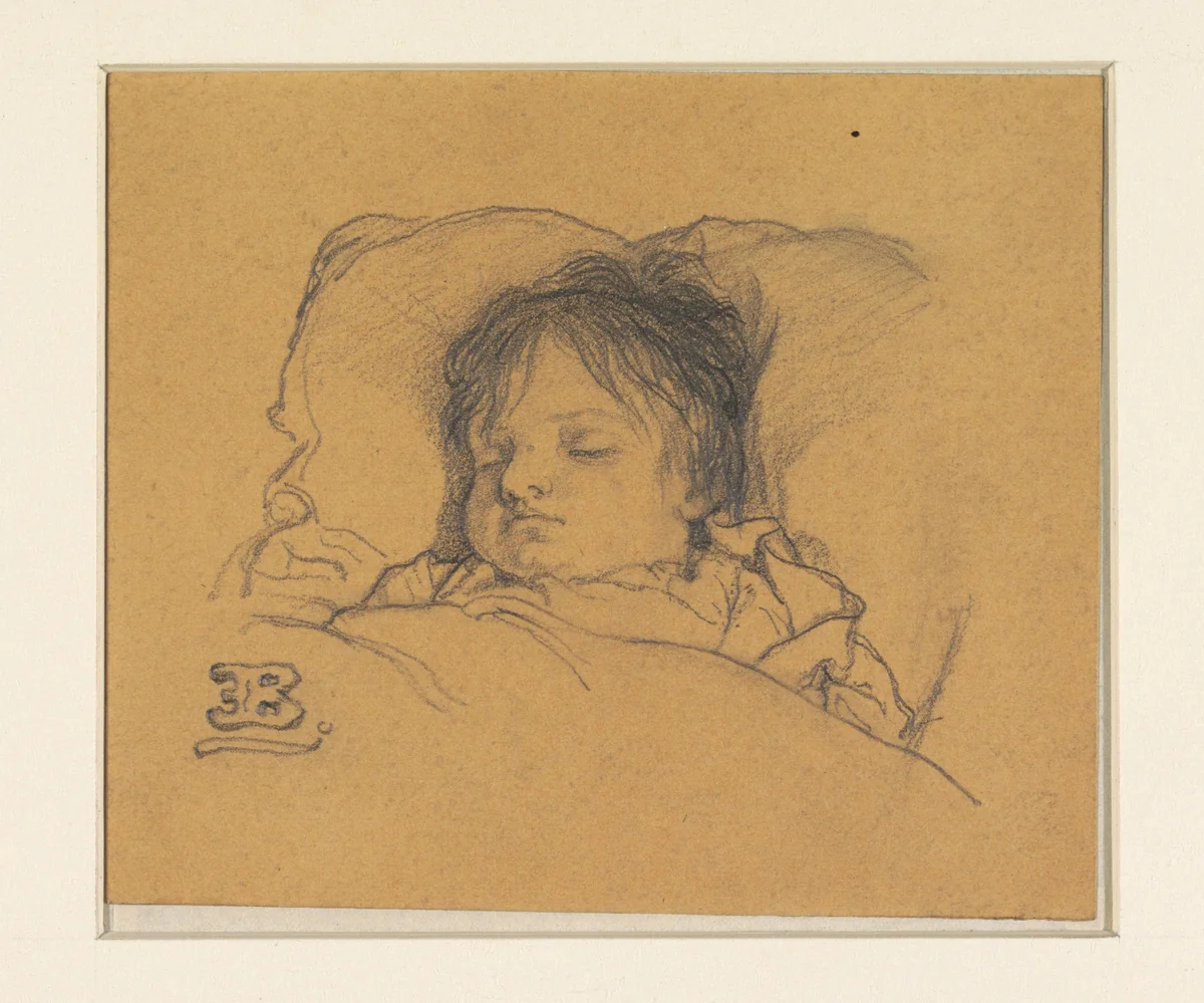 Portret van Stephania Maria Anna Isabella de Block-Loor by Eugène François de Block, drawing, 1860