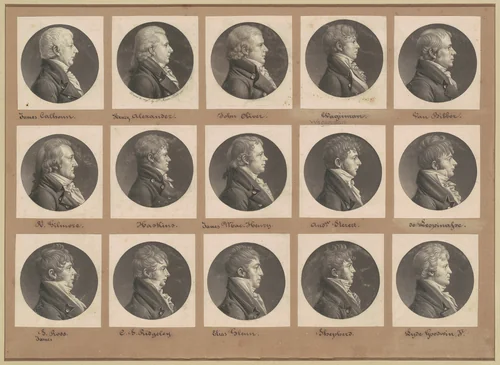 Saint-Mémin Collection of Portraits, Group 26 by Charles B. J. Févret de Saint-Mémin, volume, 1803-1806