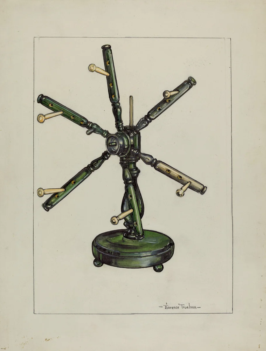 Reel by Florence Truelson, index of american design, 1935-1942