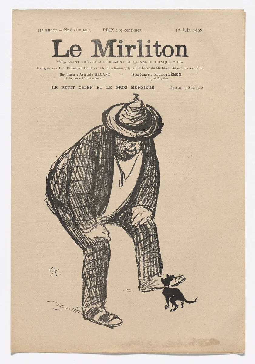 Le Mirliton, no. 8 by Théophile-Alexandre Steinlen, periodical, 1895