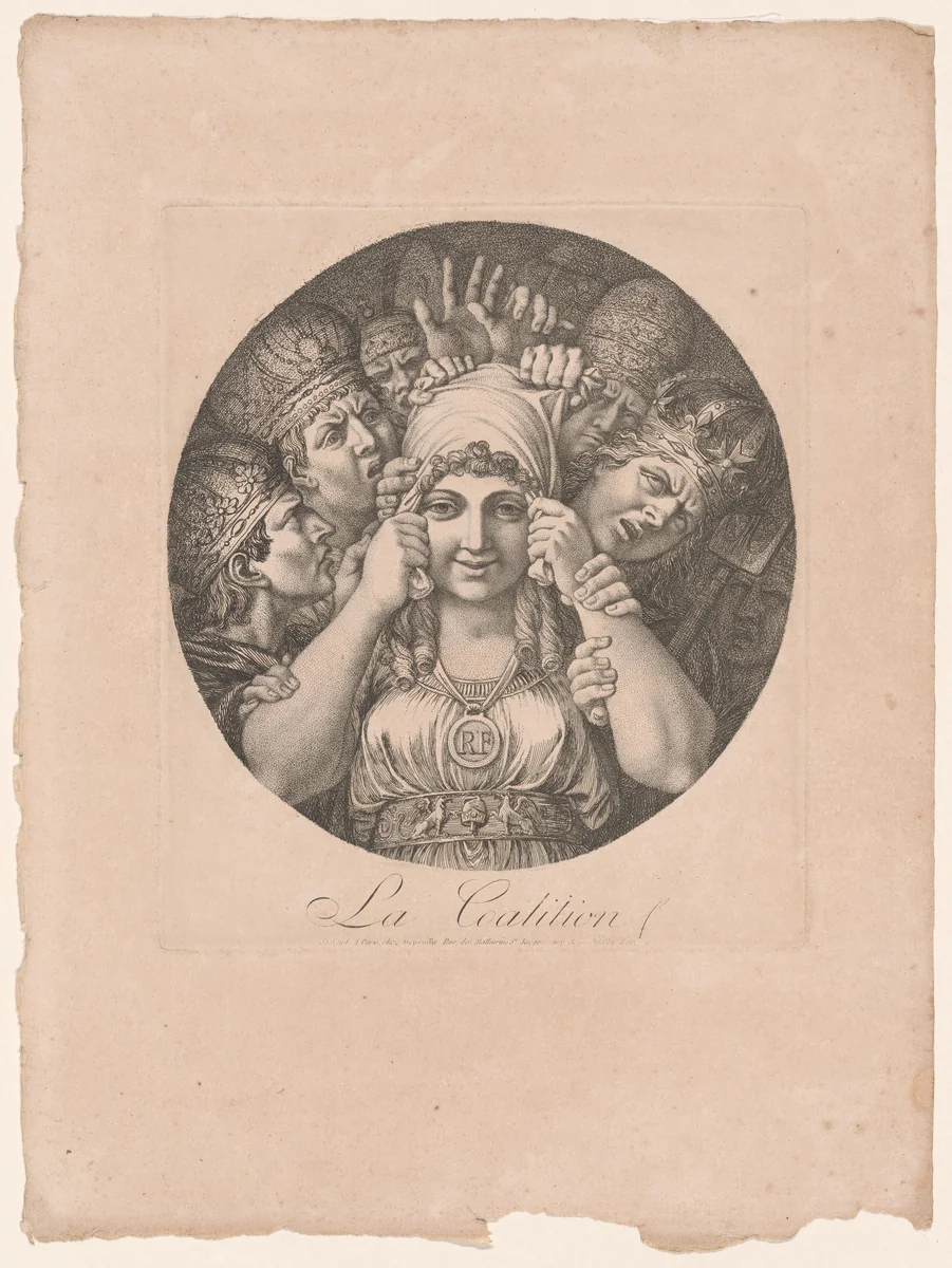 The Coalition (La Coalition) by Esprit-Antoine Gibelin, print, 1795
