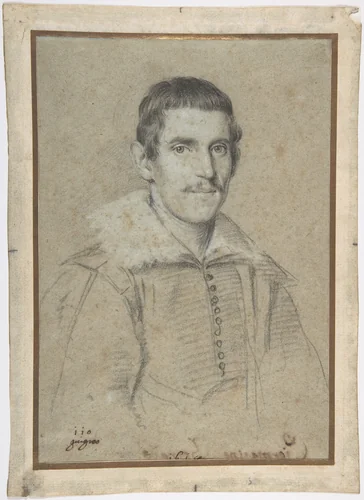 Portrait of Piermarino Bernabò by Ottavio Leoni, drawing, 1618