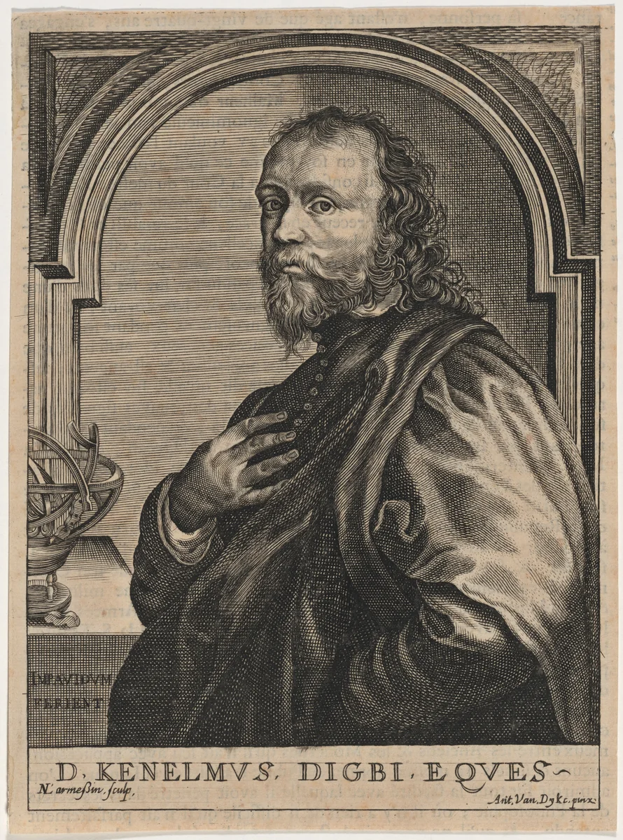 Sir Kenelm Digby, Author and Diplomatist by Nicolas de Larmessin IV
Sir Anthony van Dyck, print, 1684-1755