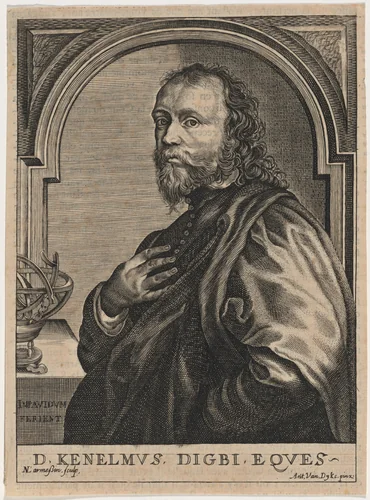 Sir Kenelm Digby, Author and Diplomatist by Nicolas de Larmessin IV
Sir Anthony van Dyck, print, 1684-1755