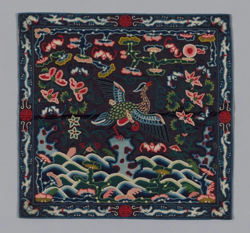 Badge by Manchu China, textile, 1850-1875