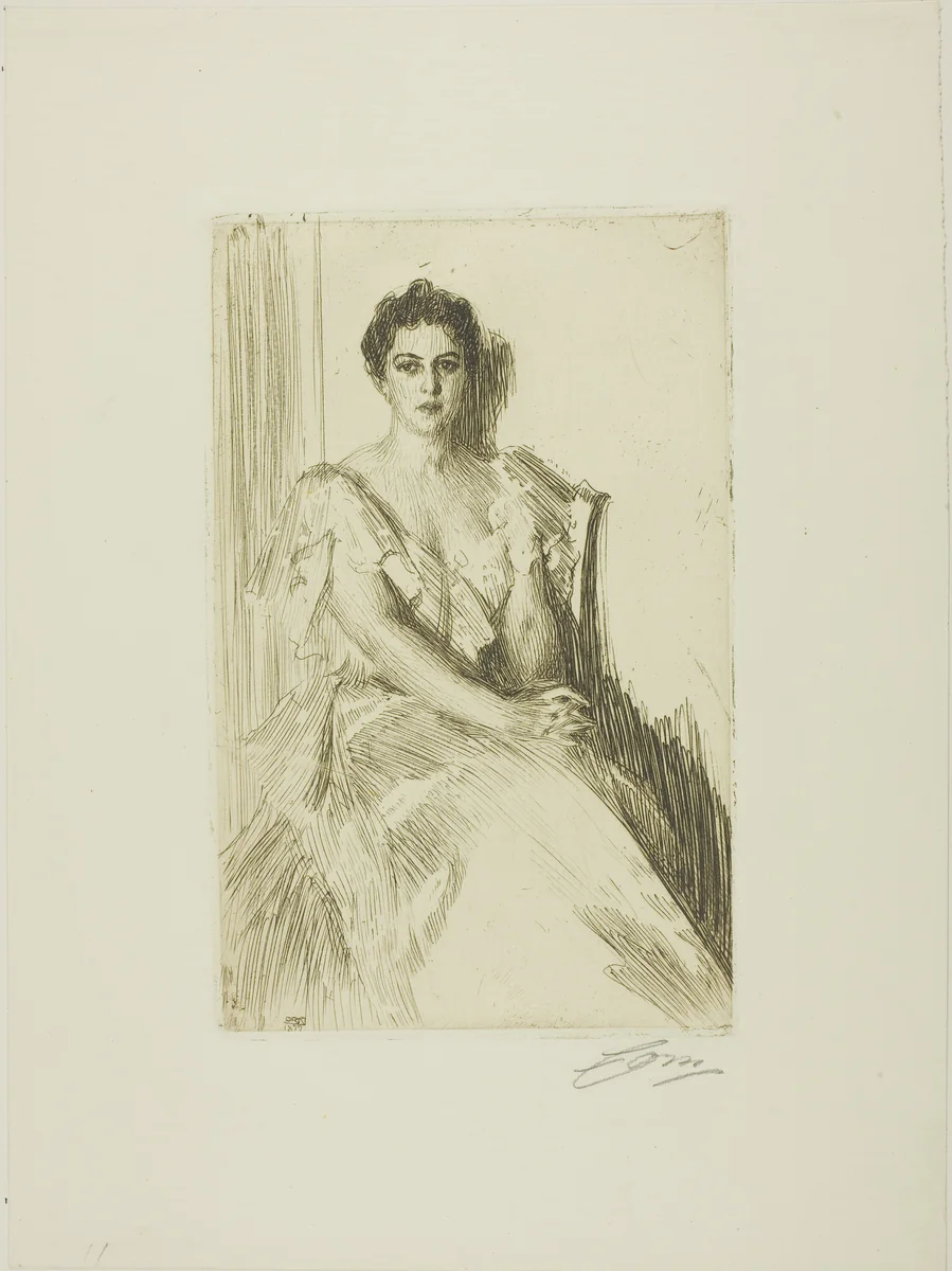 Mrs. Cleveland II by Anders Zorn, print, 1899