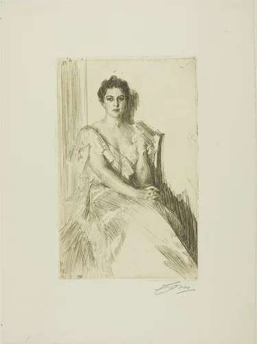 Mrs. Cleveland II by Anders Zorn, print, 1899