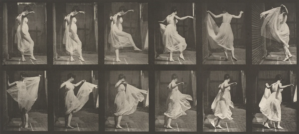 Plate Number 188. Dancing (fancy) by Eadweard Muybridge, photograph, 1887