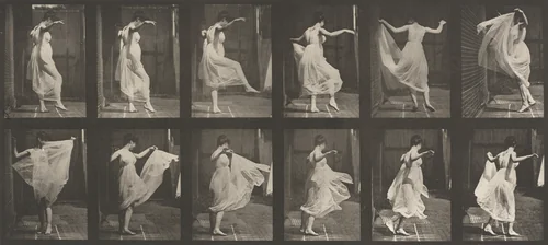 Plate Number 188. Dancing (fancy) by Eadweard Muybridge, photograph, 1887