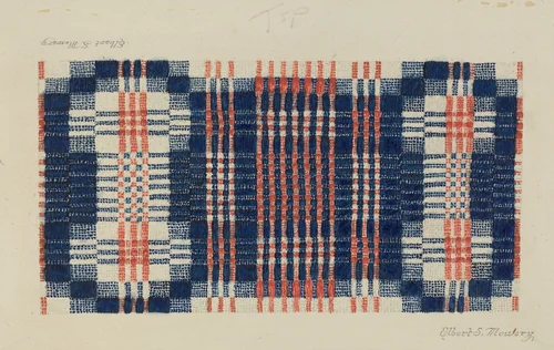 Coverlet: Gentleman's Fancy by Elbert S. Mowery, index of american design, 1935-1942