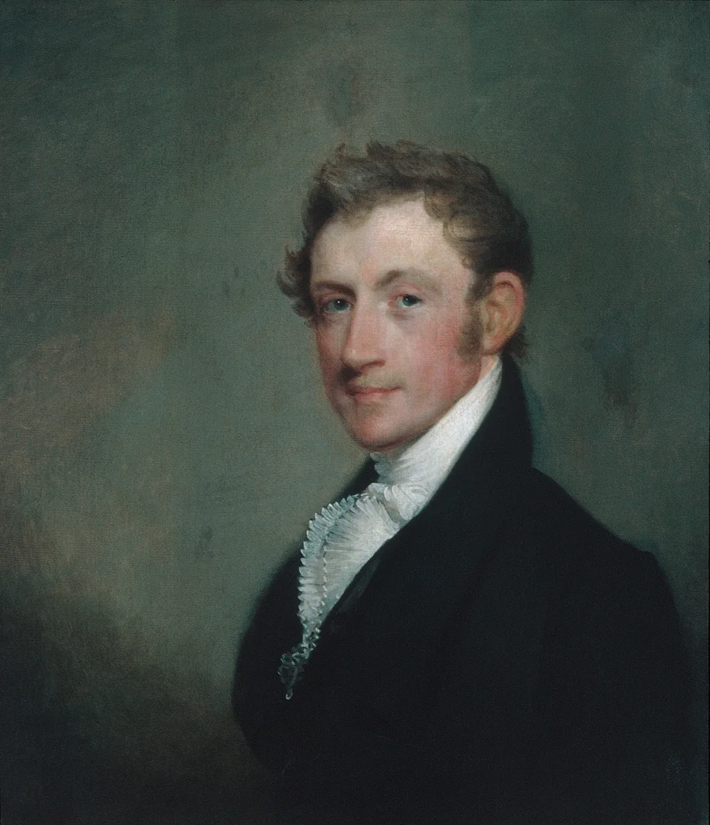 David Sears, Jr. by Gilbert Stuart, artwork, 1812-1815
