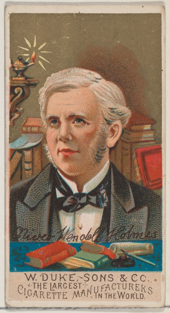 Oliver Wendell Holmes, from the series Great Americans (N76) for Duke brand cigarettes by W. Duke, Sons & Co., print, 1888