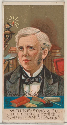 Oliver Wendell Holmes, from the series Great Americans (N76) for Duke brand cigarettes by W. Duke, Sons & Co., print, 1888