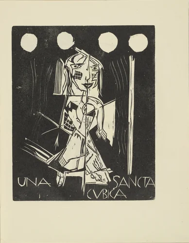 Una Sancta Cubica (Una Sancta Cubica) from the periodical Kündung, vol. 1, no. 7, 8 (July, August 1921) by Siegfried Schott, periodical, 1921