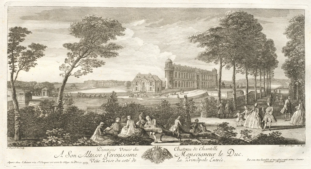 Recueil Choisi Des Plus Belles Vues des Palais, Châteaux Et Maisons Royales de Paris et des Environs, Dessinées d'après Nature et Gravées par J. Rigaud... by Jacques Rigaud, volume, 1752