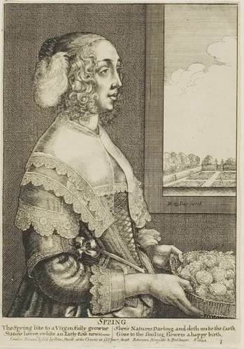Spring by Wenceslaus Hollar, print, 1644