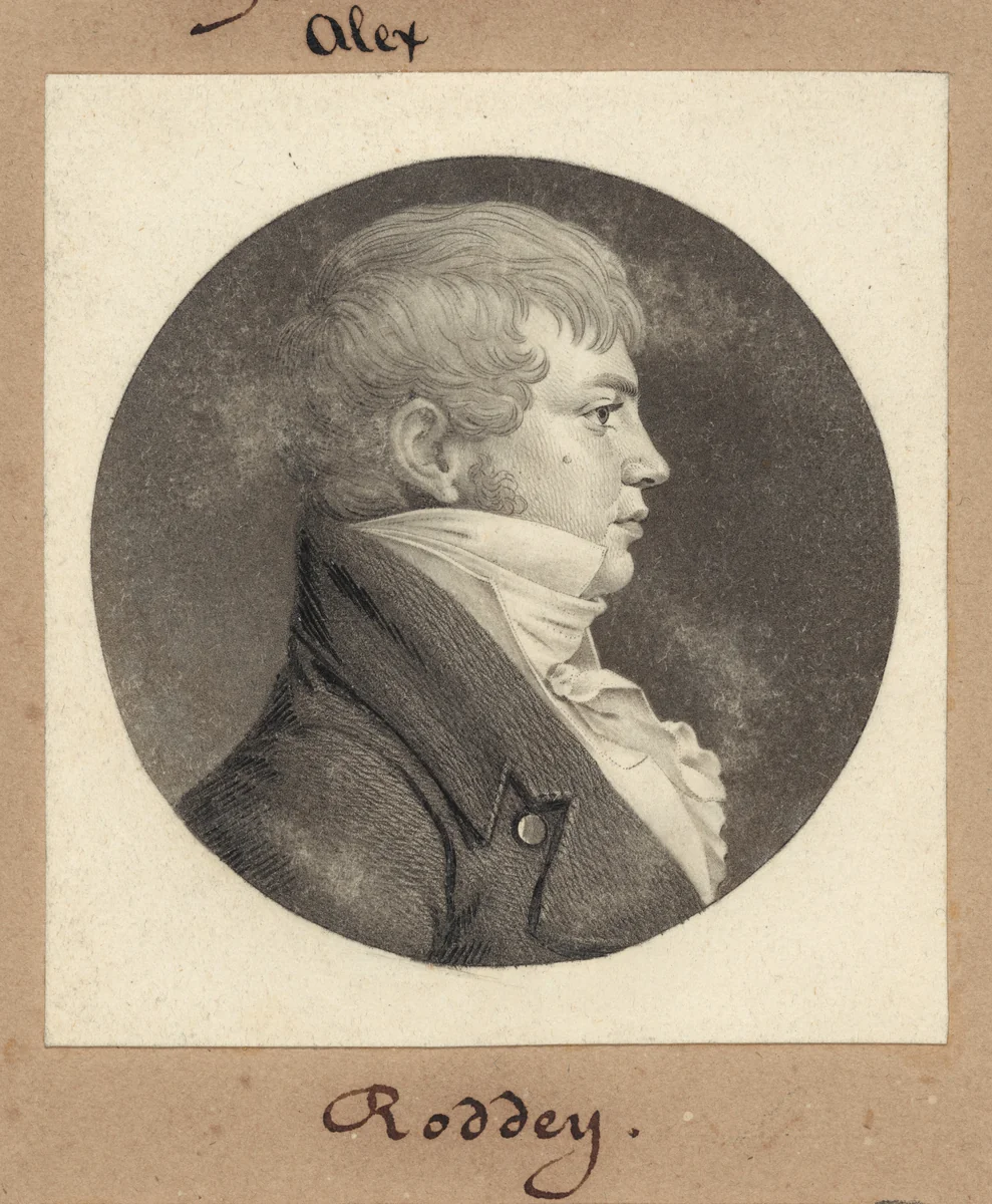 Roddey by Charles B. J. Févret de Saint-Mémin, print, 1810