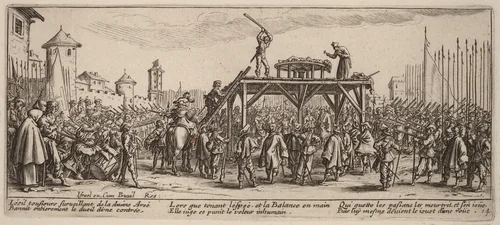 The Wheel by Gerrit van Schagen; Jacques Callot, print, 1637-1647