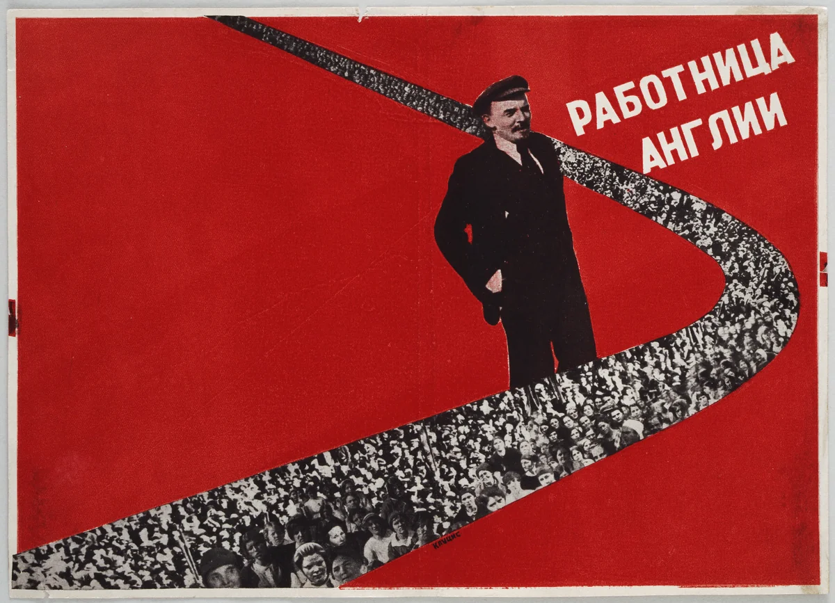 The Female Worker of England (Rabotnitsa anglee) by Gustav Klutsis, design, 1929