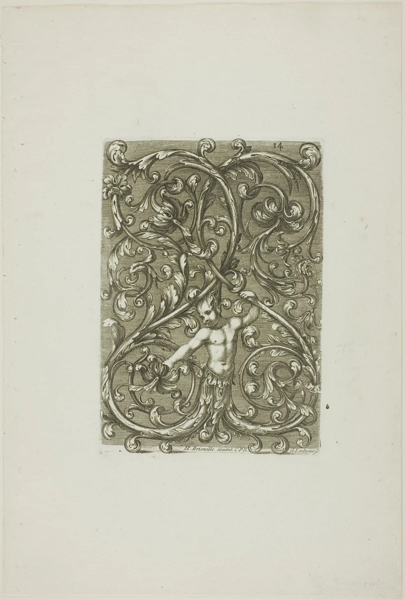 Designs for Locksmiths by Jean Bérain I, print, 1660-1711