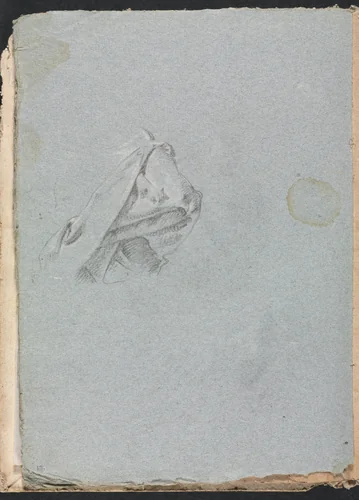 Verona Sketchbook: Drapery study (page 10) by Francesco Lorenzi, book, 1760