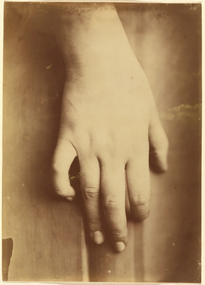 Study of a Hand by European 19th Century, photograph, 1865