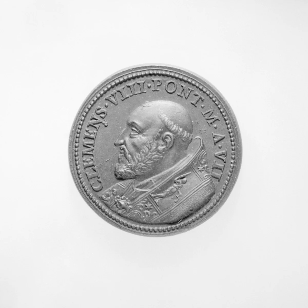 Clement VIII (Pope, 1592–1605) by Giorgio Rancetti, metalwork, 1598