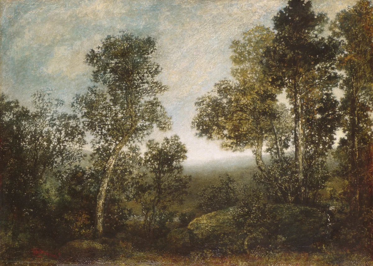 Landscape by Ralph Blakelock, artwork, 1885-1895