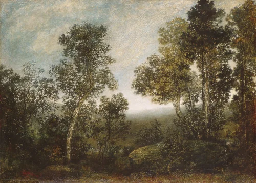 Landscape by Ralph Blakelock, artwork, 1885-1895