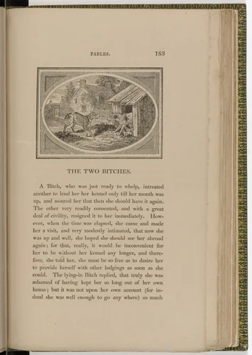 Headpiece (page 183) from The Fables of Aesop by Thomas Bewick, illustrated book, 1818