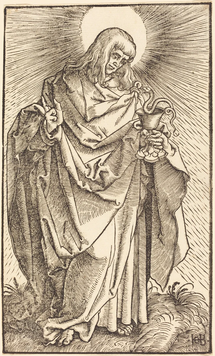 Saint John by Hans Baldung Grien, print, 1519
