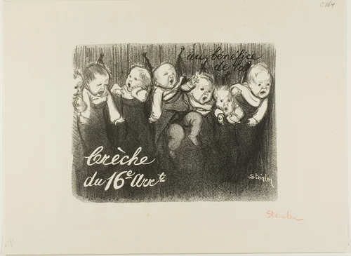 For the Benefit of the 16th Arrondissement Nursery by Théophile Alexandre Steinlen, print, 1895