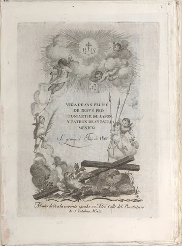 Vida de Felipe de Jesus protomartir de Japón y patrón de su patria México by José María Montes de Oca, book, 1801