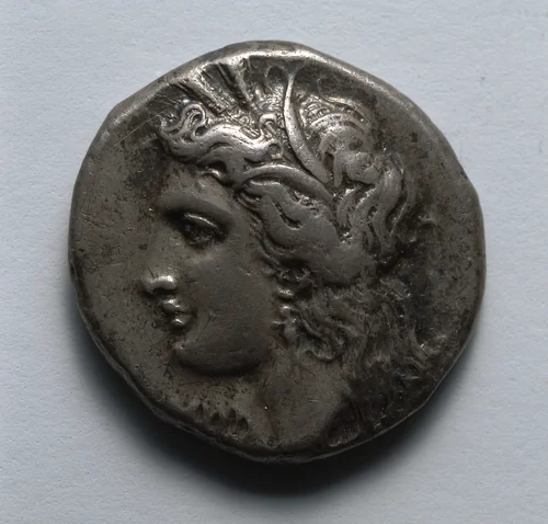 Stater: Head of Demeter (obverse) by Unknown, metalwork, -330--300