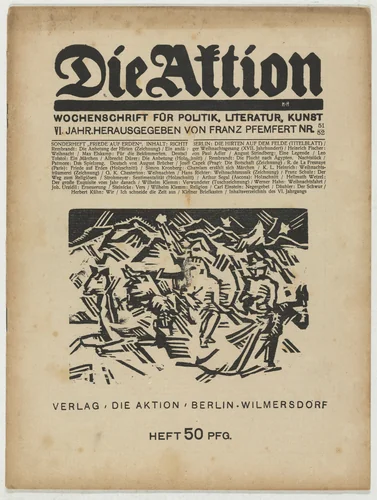 Die Aktion, vol. 6, no. 51/52 by Heinrich Richter
Ottheinrich Strohmeyer
Arthur Segal, periodical, 1916