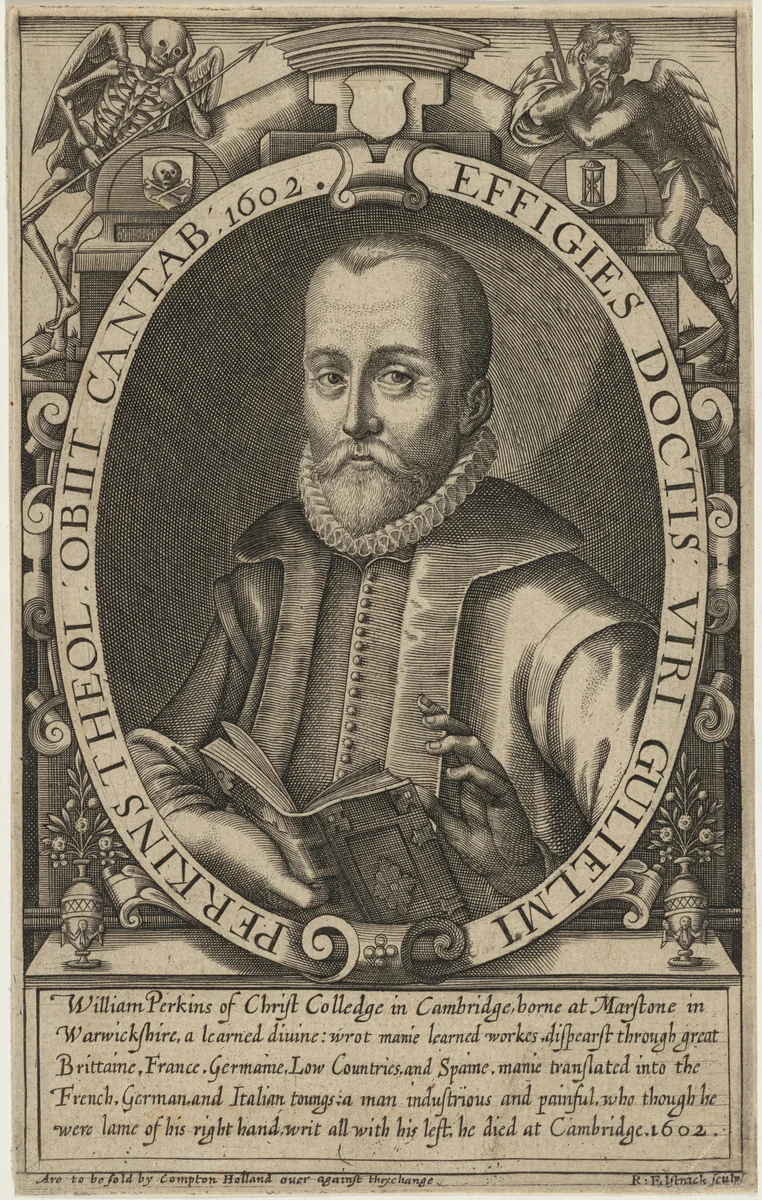 William Perkins, D.D. by Renold Elstrack, print, 1571-1625