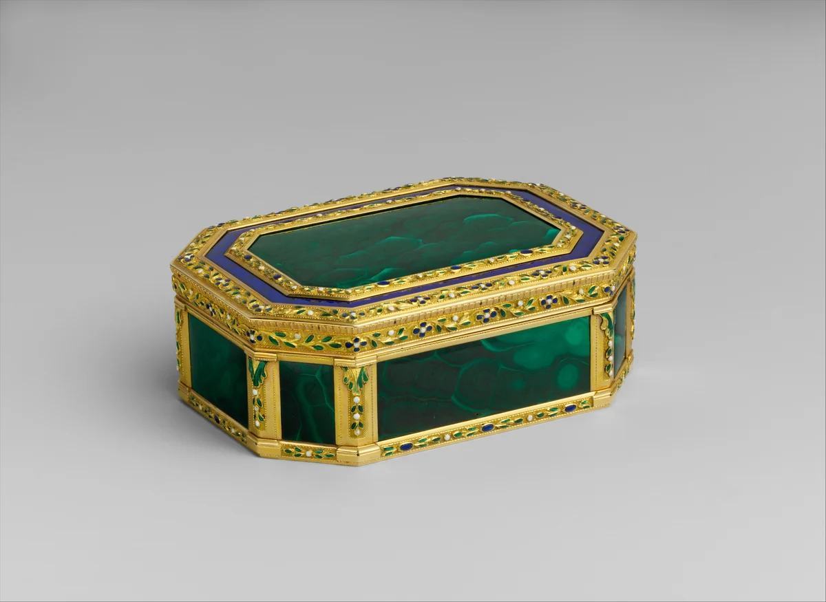 Snuffbox by Adrien Jean Maximilien Vachette, metalwork, 1782-1783