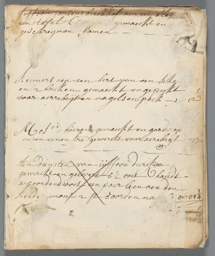 Album met zestien ontwerpen voor cartouches by anonymous, book, 1750