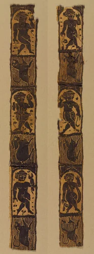 Ornamental Shoulder Bands from a Tunic by Unknown, textile, 500-599