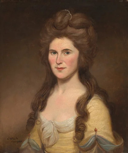 Rebecca Bryan White (Mrs. John White) by Charles Willson Peale, painting, 1788