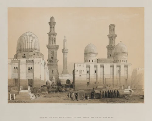 Egypt and Nubia, Volume III: Tomb of the Memlooks, Cairo by Louis Haghe, print, 1849