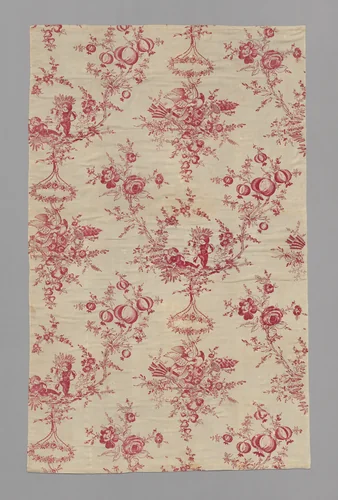 Children Harvesting (Furnishing Fabric) by France Orleans, textile, 1701-1800