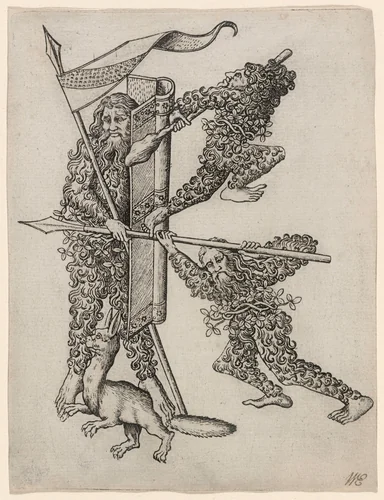 The Letter "K" by Master E. S., print, 1466-1467