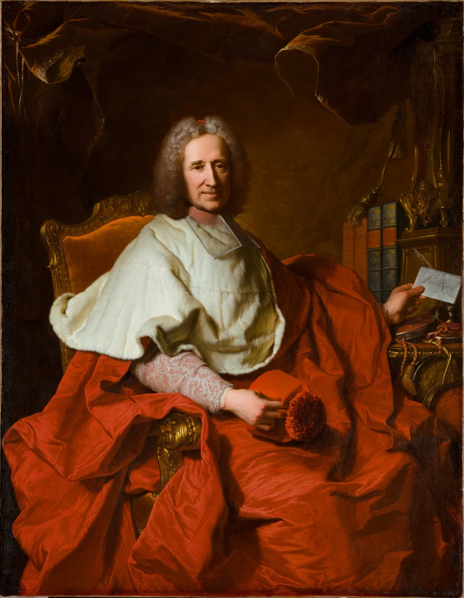 Portrait of Cardinal Guillaume Dubois by Hyacinthe Rigaud, painting, 1723