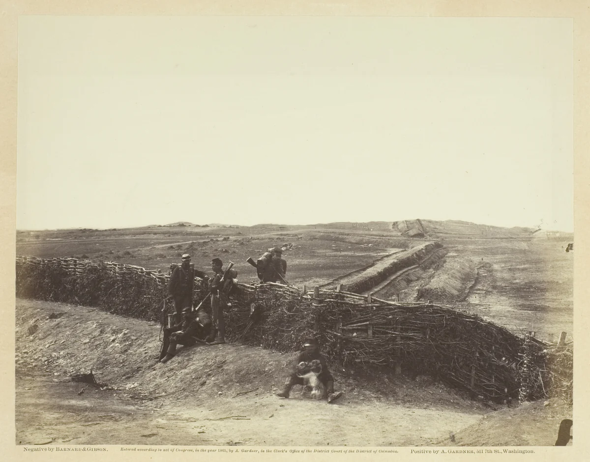Fortifications on Heights of Centreville, Virginia by Barnard and Gibson, photograph, 1862