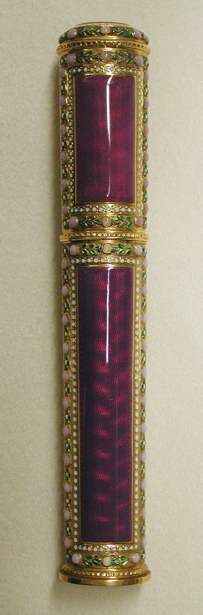 Sealing wax case (étui) by Joseph Etienne Blerzy, metalwork, 1783-1784