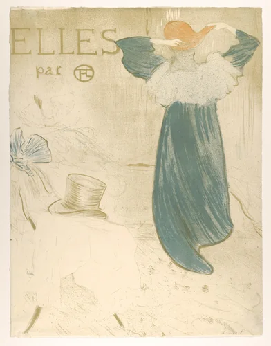 Elles (portfolio cover) by Henri de Toulouse-Lautrec, print, 1896