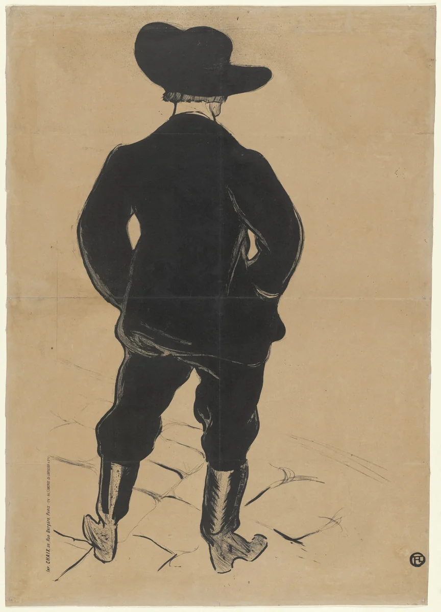 Aristide Bruant by Henri de Toulouse-Lautrec, print, 1893